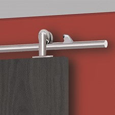 Stainless steel wall mounted track and hardware