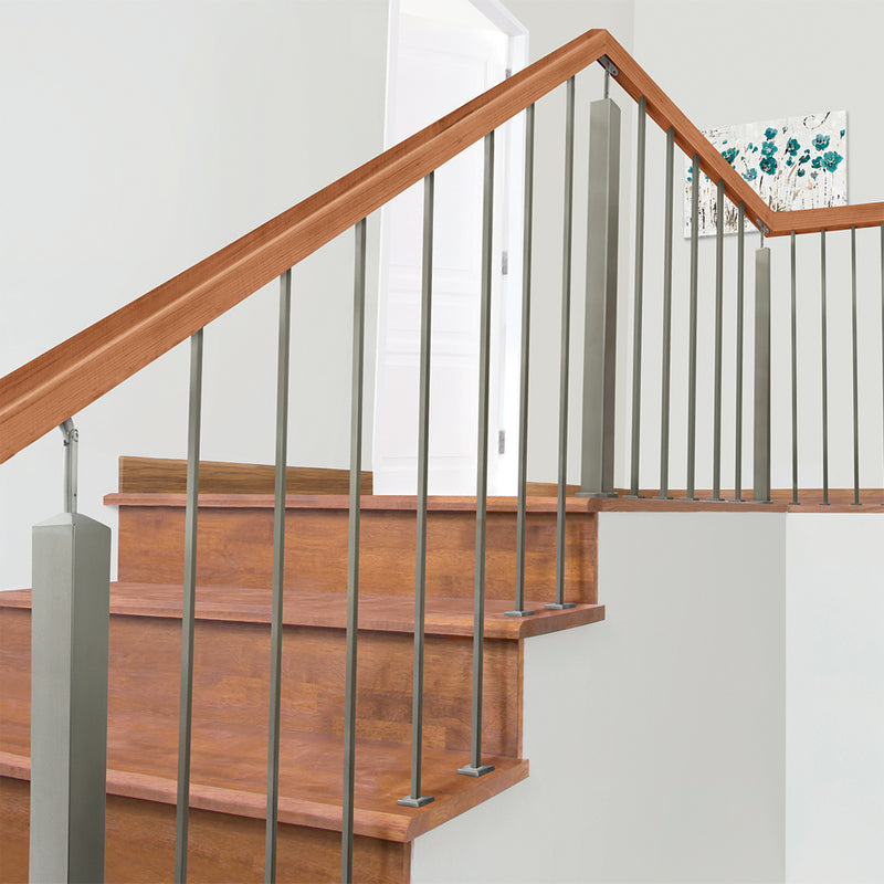 Stair stainless steel newel for railing